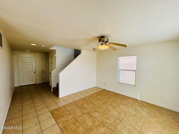 a view of a room with garage
