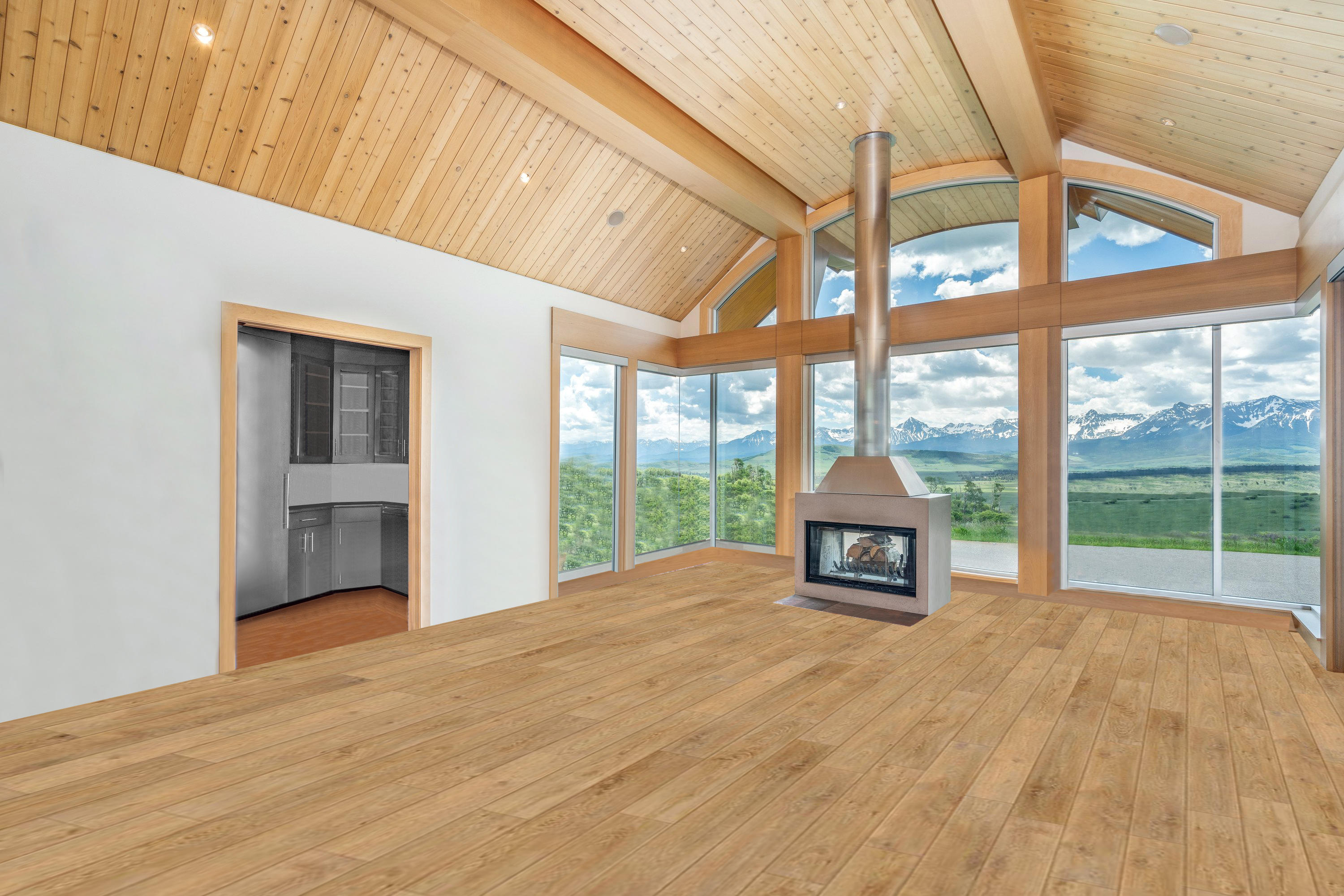 1804 Ranch Road Placerville, CO 81430 - Photo 7 of 52 a view of a big room with a large window