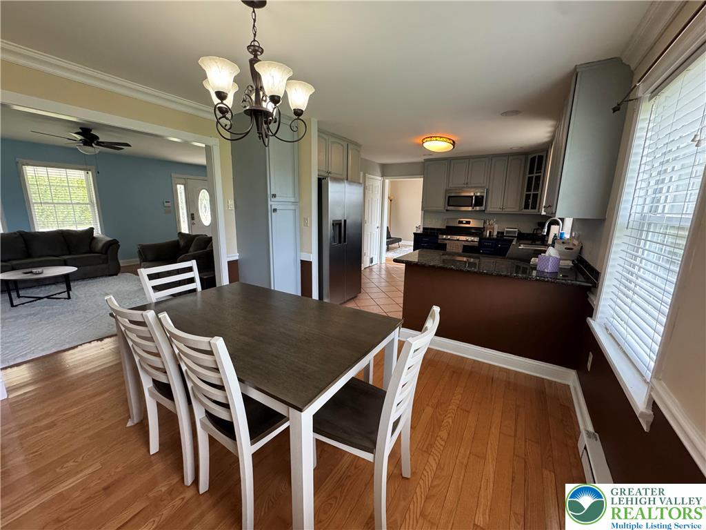 18 Cub Lane Jim Thorpe, PA 18229 - Photo 32 of 58 a view of a dining room with furniture and wooden floor
