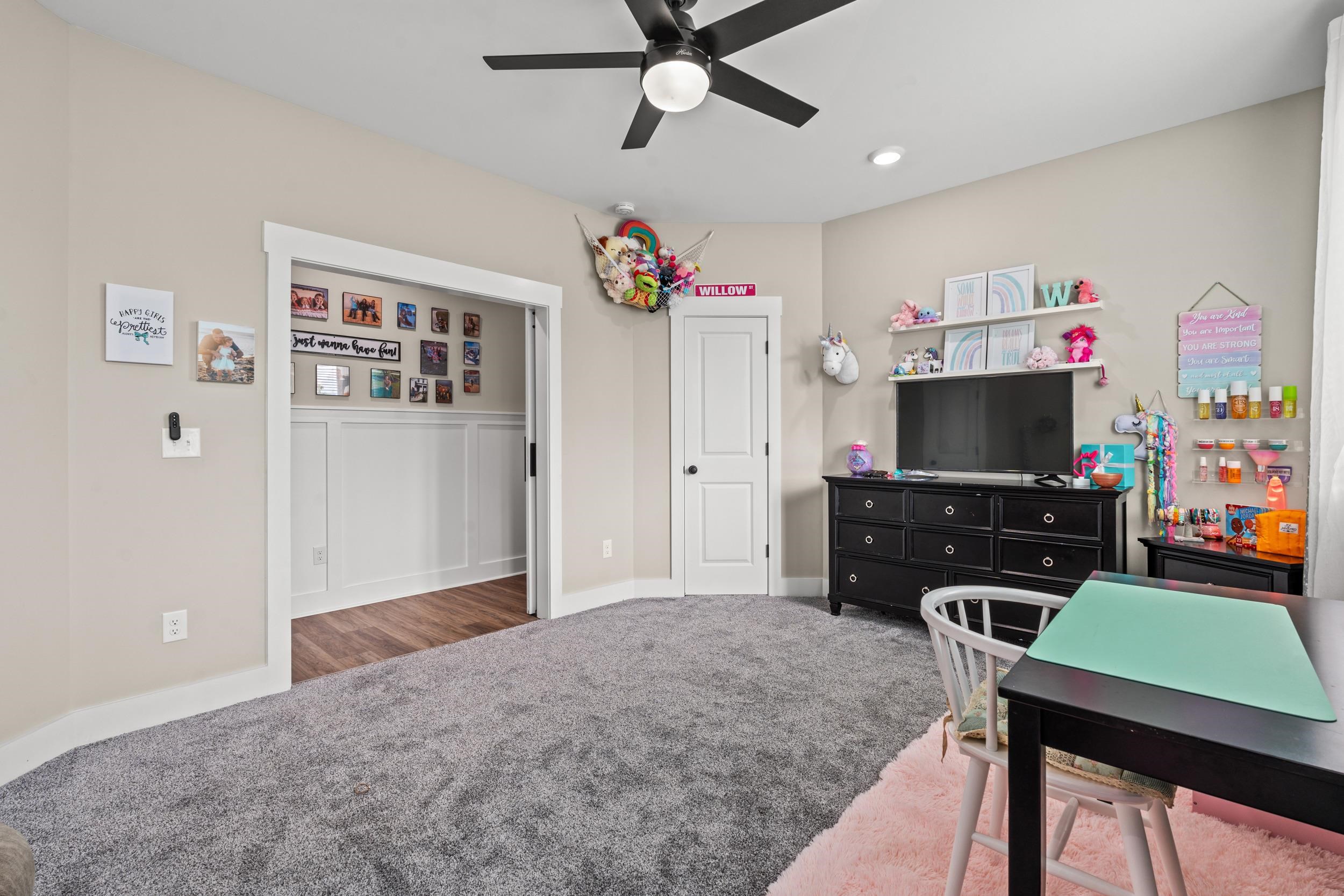 411 Chamberlin Road Myrtle Beach, SC 29588 - Photo 24 of 40 Game room with carpet floors and ceiling fan