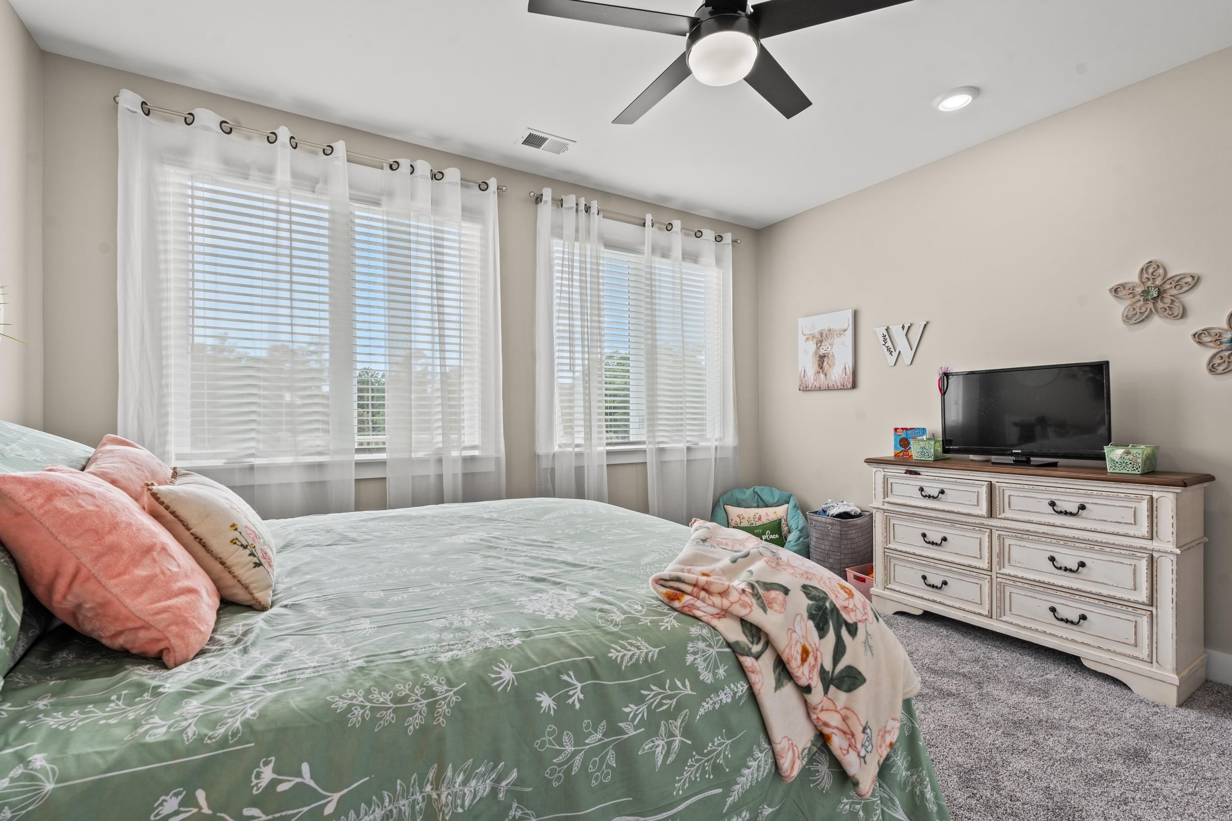 411 Chamberlin Road Myrtle Beach, SC 29588 - Photo 26 of 40 Bedroom with carpet flooring and a ceiling fan