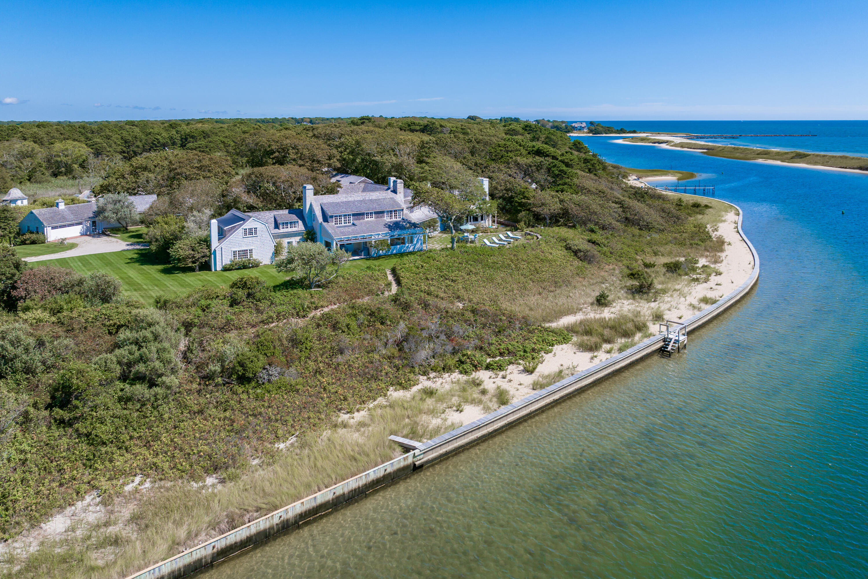 17 Indian Trail Osterville, MA 02655 - Photo 2 of 19 a view of a lake with a mountain