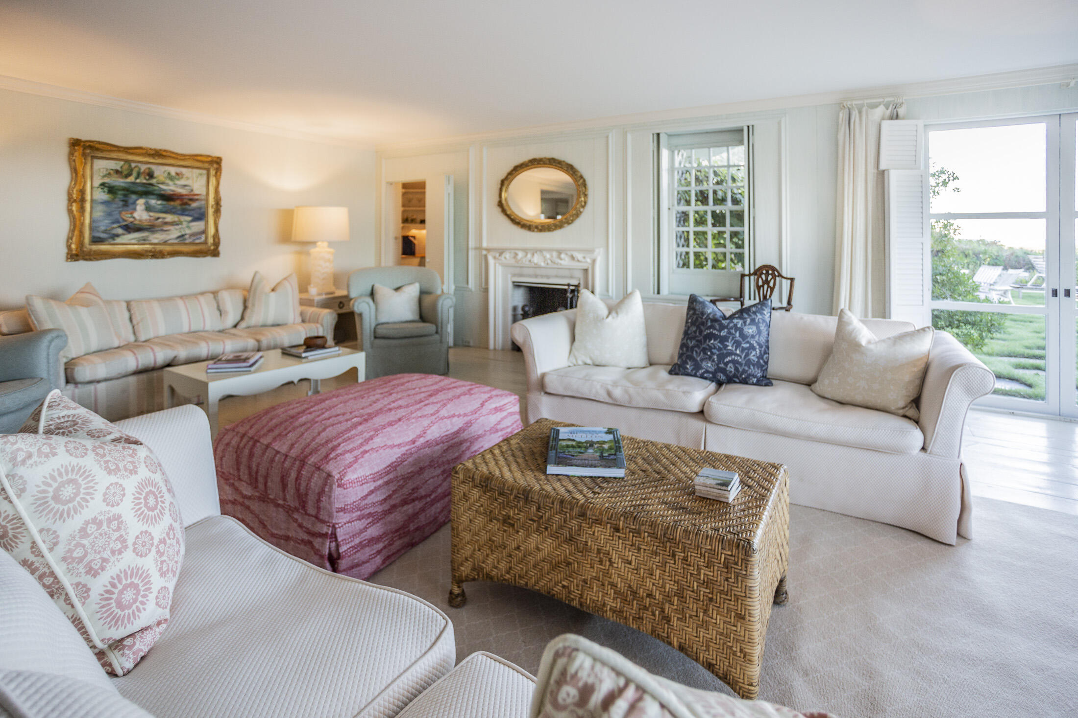 17 Indian Trail Osterville, MA 02655 - Photo 8 of 19 a living room with fireplace furniture and a large window