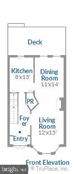 21 V Street Northeast Washington, DC 20002 - Photo 61 of 63 Main Level Floor Plan