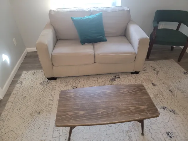 a living room with a couch