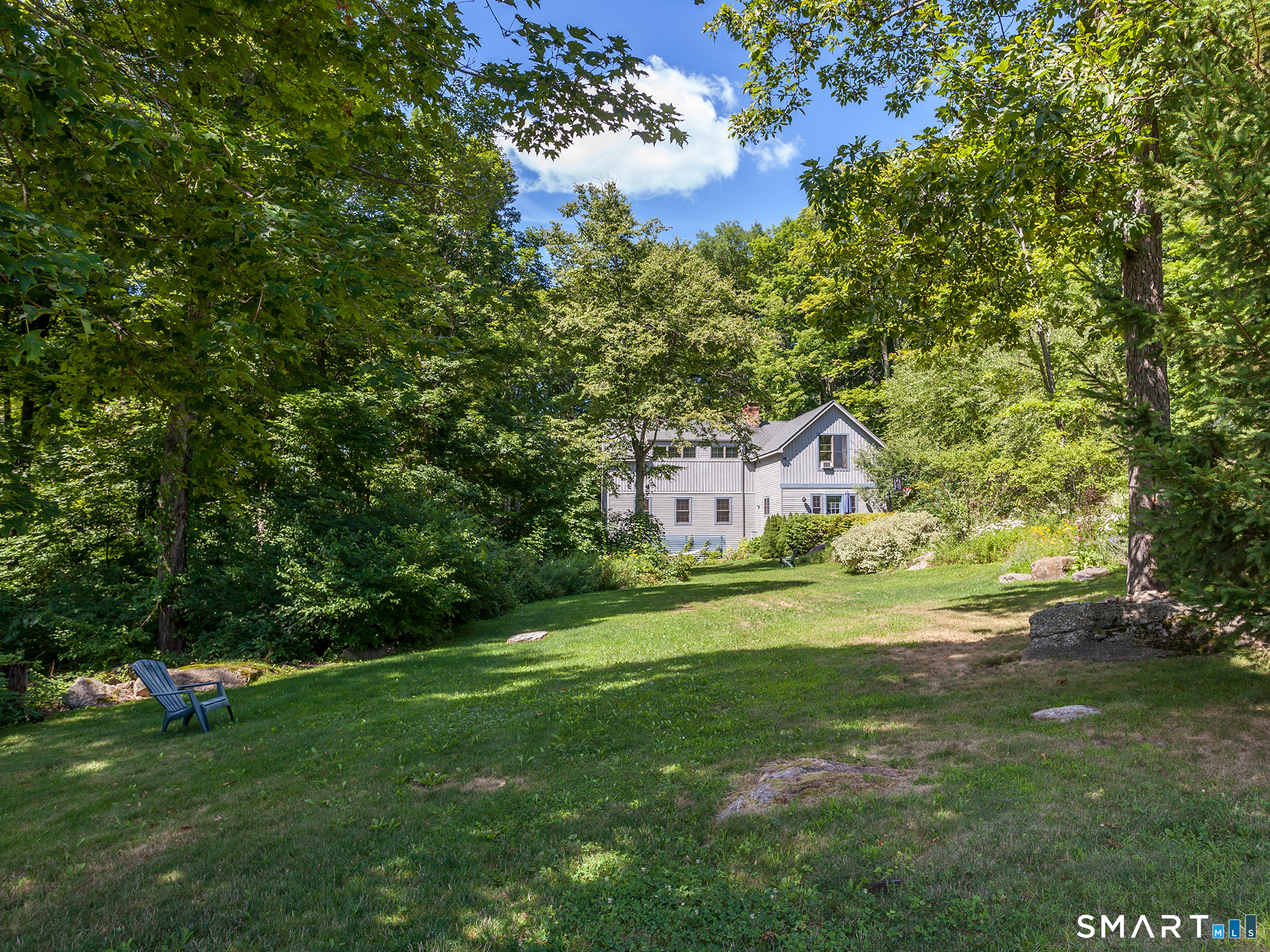 68 Hopkins Road Warren, CT 06777 - Photo 27 of 30 a view of a house with a big yard