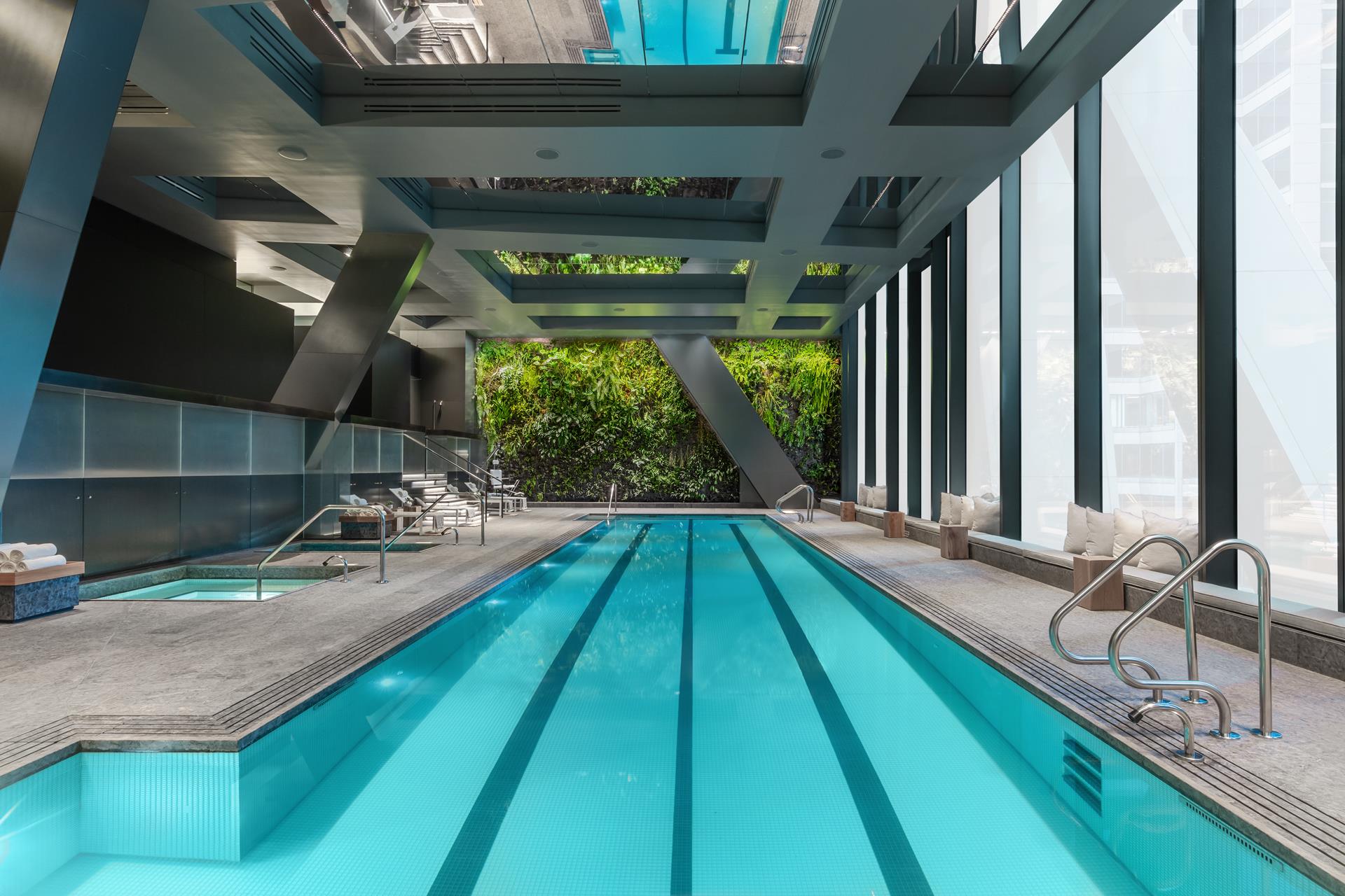 53 West 53rd Street, Unit 72B Manhattan, NY 10019 - Photo 17 of 39 a view of swimming pool with seating area