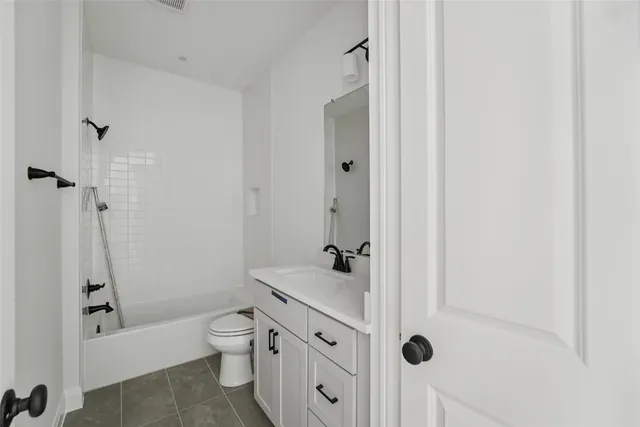 a view of a room that has window in it