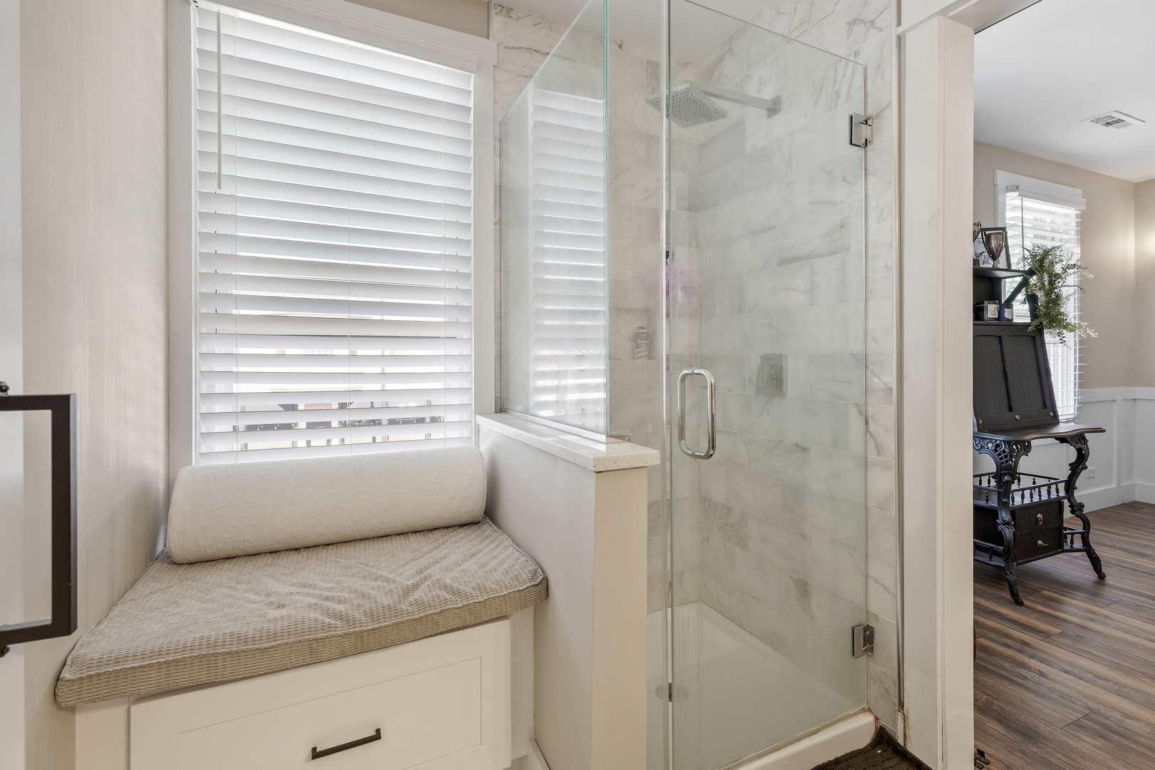 219 West Main Street St. Charles, IL 60174 - Photo 13 of 30 a bathroom with a bathtub and a shower