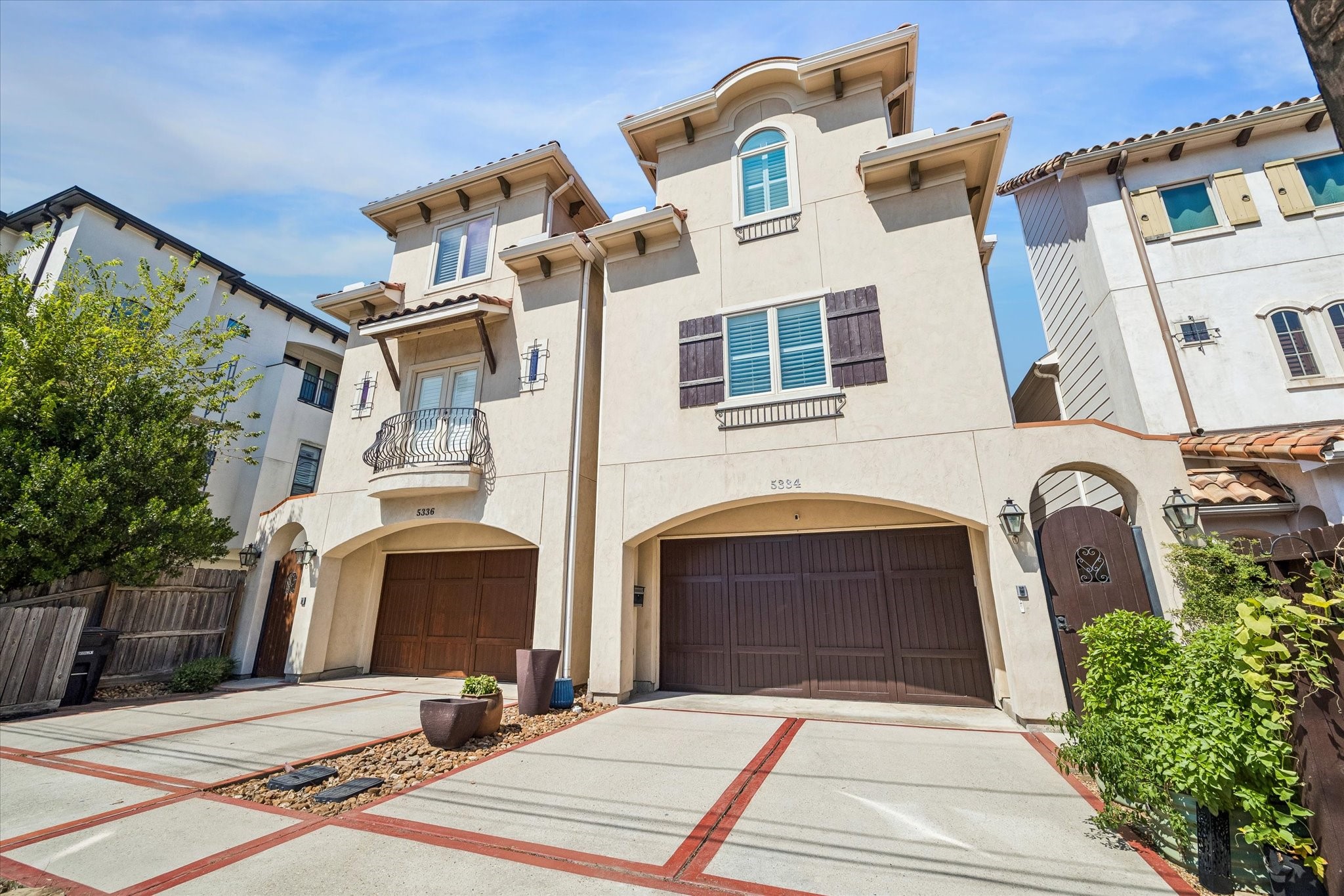 5334 Inker Street Houston, TX 77007 - Photo 1 of 39 Upscale and rare first-floor living Mediterranean-inspired stucco home with a lovely clay roof.