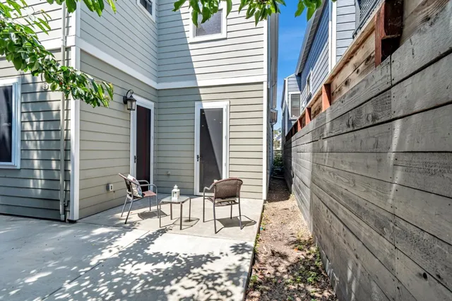 a house view with a backyard