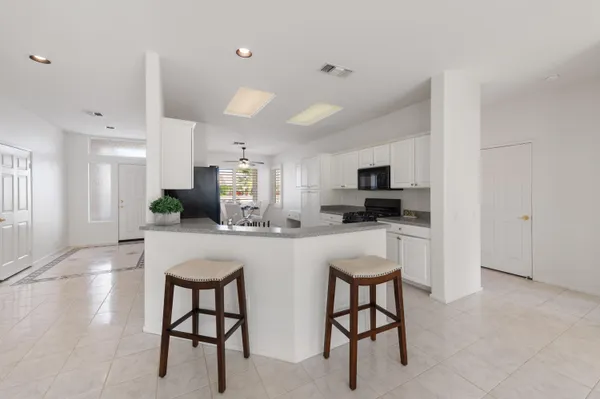 a view of livingroom with wooden floor