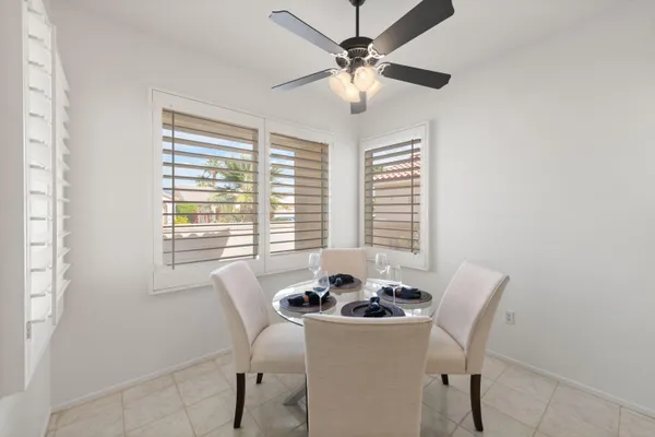 a view of a kitchen with furniture and a kitchen