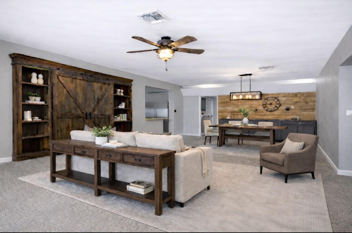 1571 Riverland Road Fort Lauderdale, FL 33312 - Photo 3 of 25 a living room with furniture and a large window