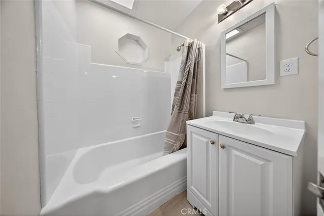 a house view with a garden space