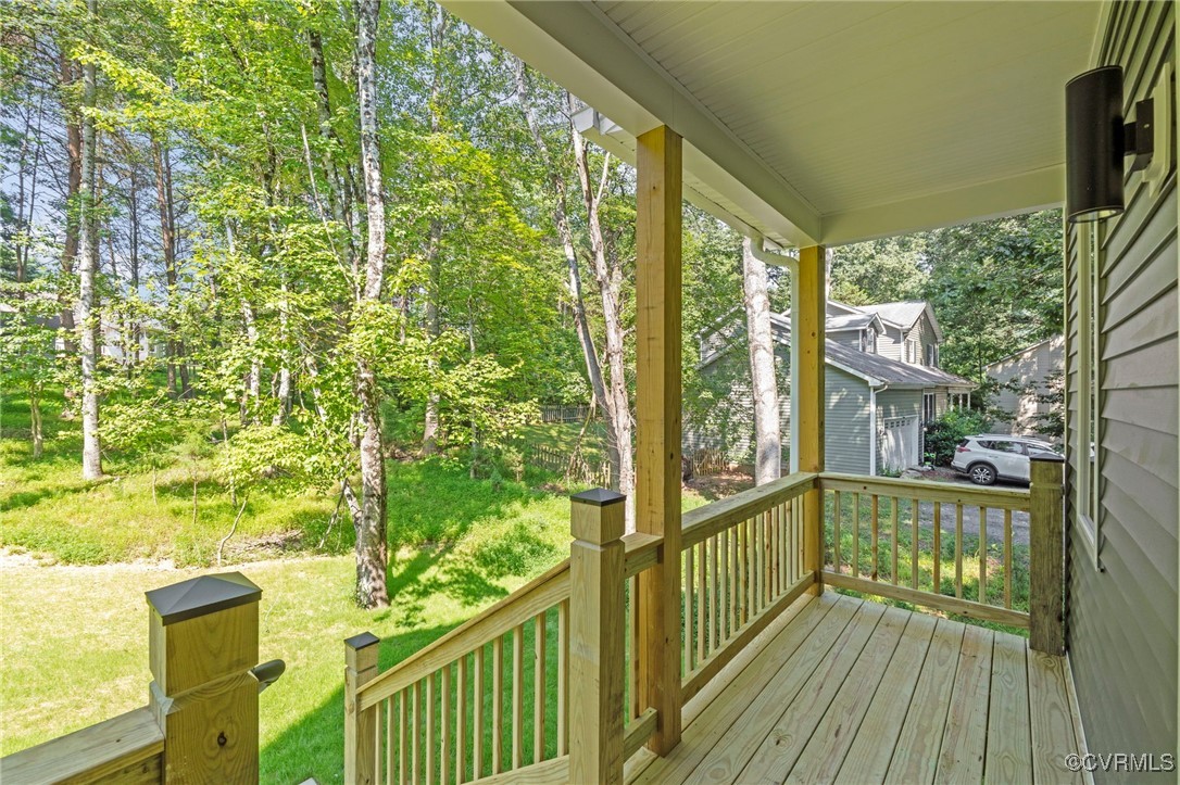 34 Turkeysag Trail Palmyra, VA 22963 - Photo 32 of 44 a view of balcony with wooden floor