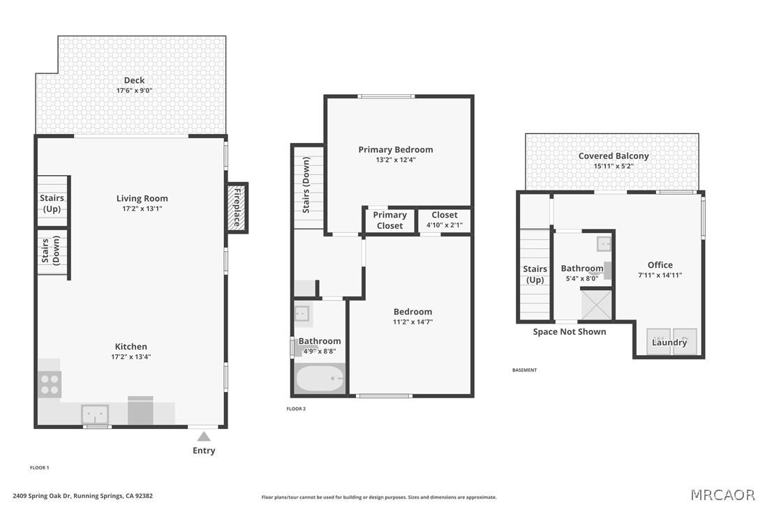 2409 Spring Oak Drive Running Springs, CA 92382 - Photo 24 of 24 a picture of a floor plan