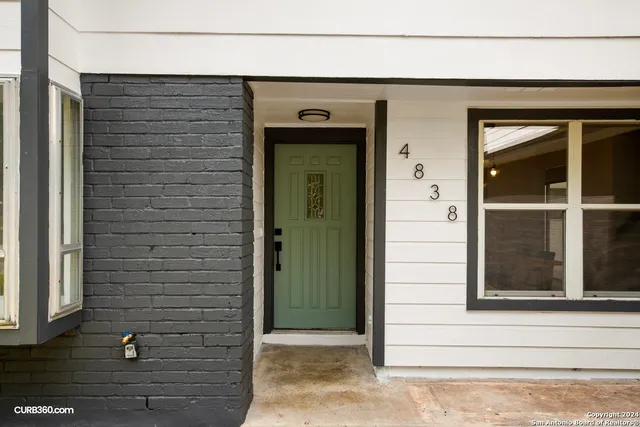 a view of front door