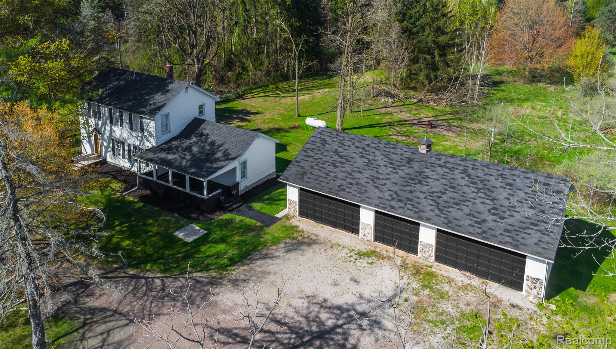 12164 Miller Road Lennon, MI 48449 - Photo 3 of 35 Drone / aerial view