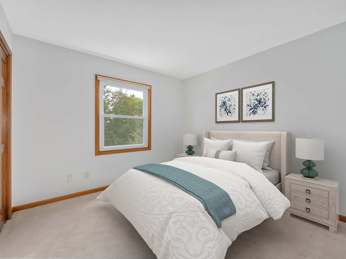 2499 Highland Road Geneva, IL 60134 - Photo 17 of 29 a bedroom with a bed and a window