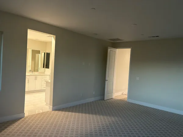 a view of balcony with a ceiling fan