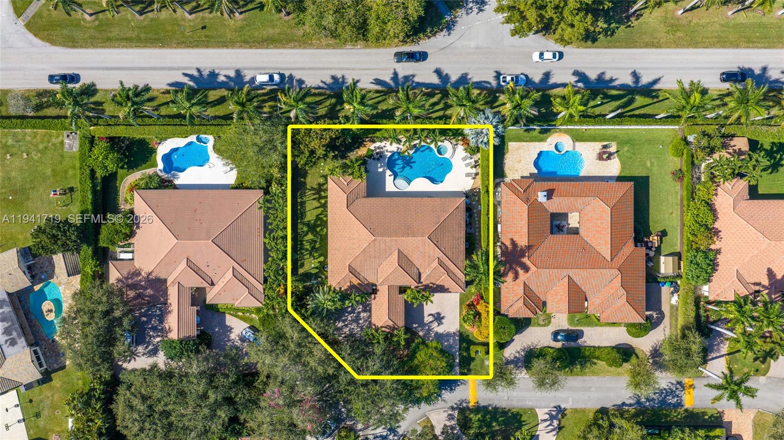 12530 Southwest 96th Court Miami, FL 33176 - Photo 76 of 82 an aerial view of a house with a garden and a car park