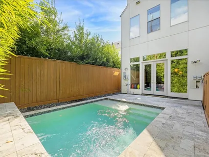 a view of porch with a backyard