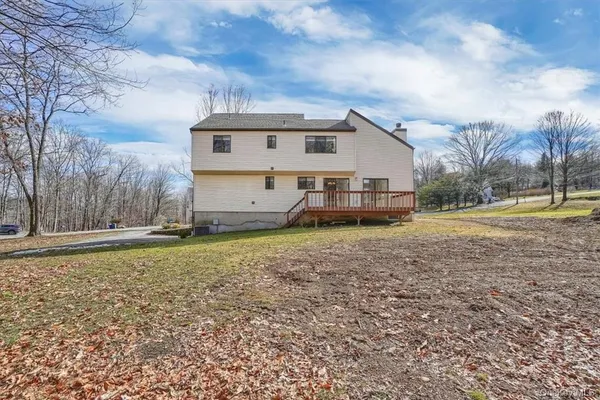 a house view with a garden space