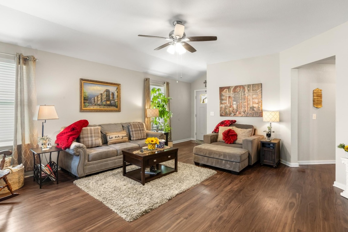 172 Alpha Kyle, TX 78640 - Photo 5 of 21 a living room with furniture and wooden floor