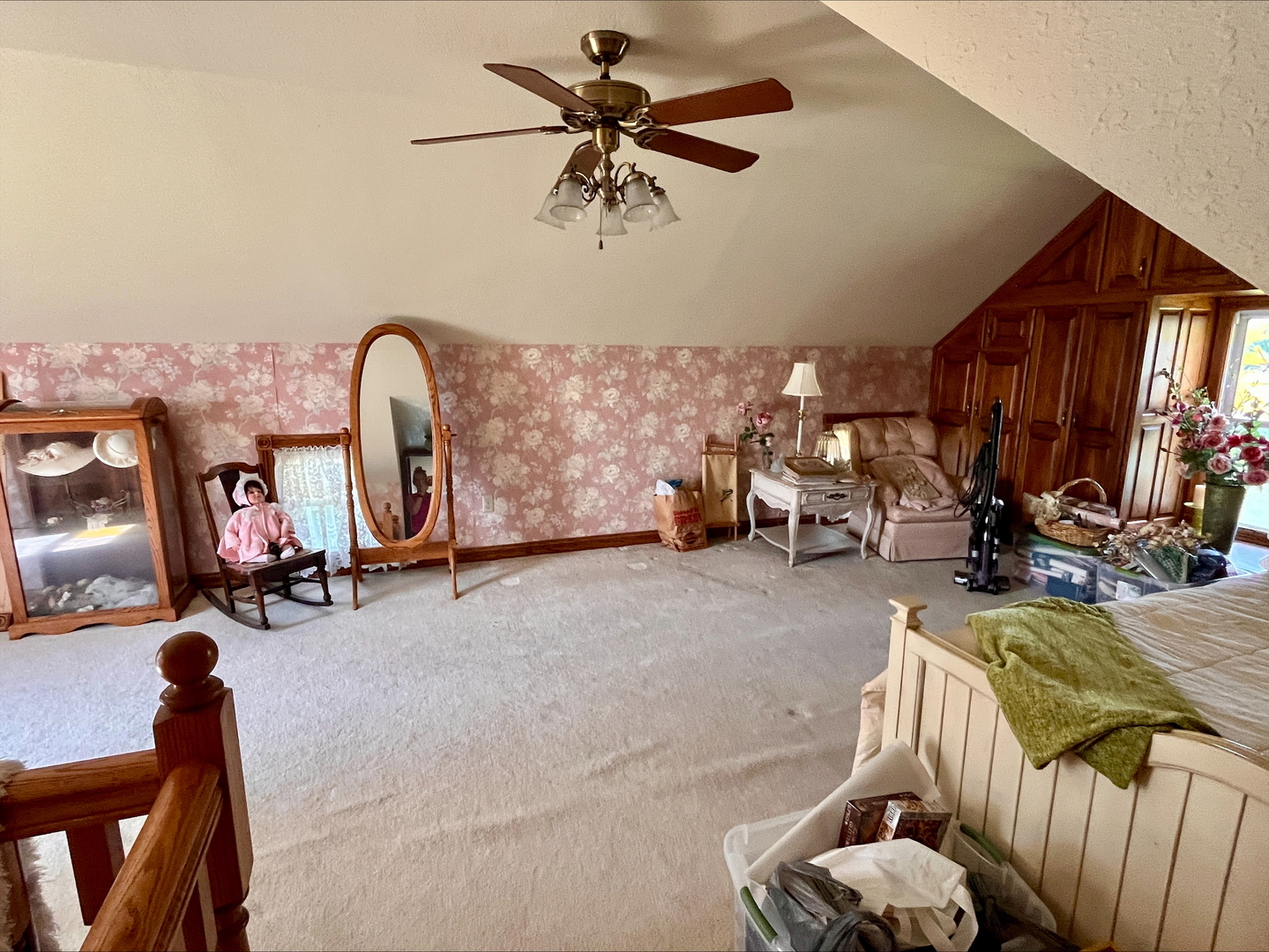 1116 East 2300 North Road Danforth, IL 60930 - Photo 16 of 32 a view of a livingroom with furniture and a ceiling fan