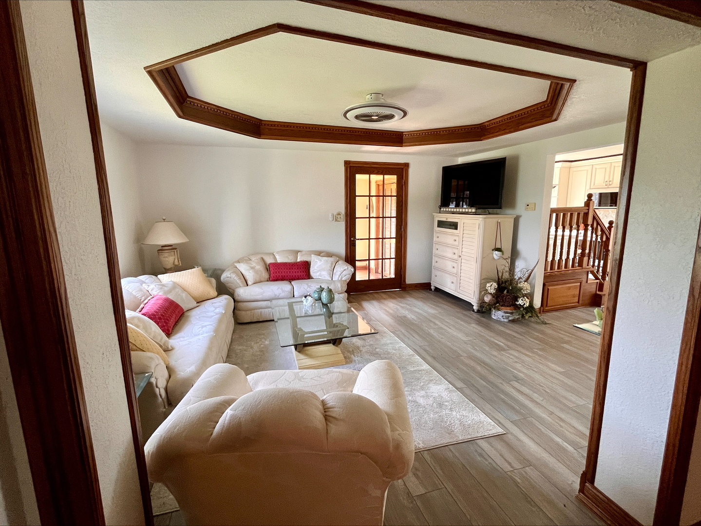 1116 East 2300 North Road Danforth, IL 60930 - Photo 21 of 32 a living room with furniture and a flat screen tv