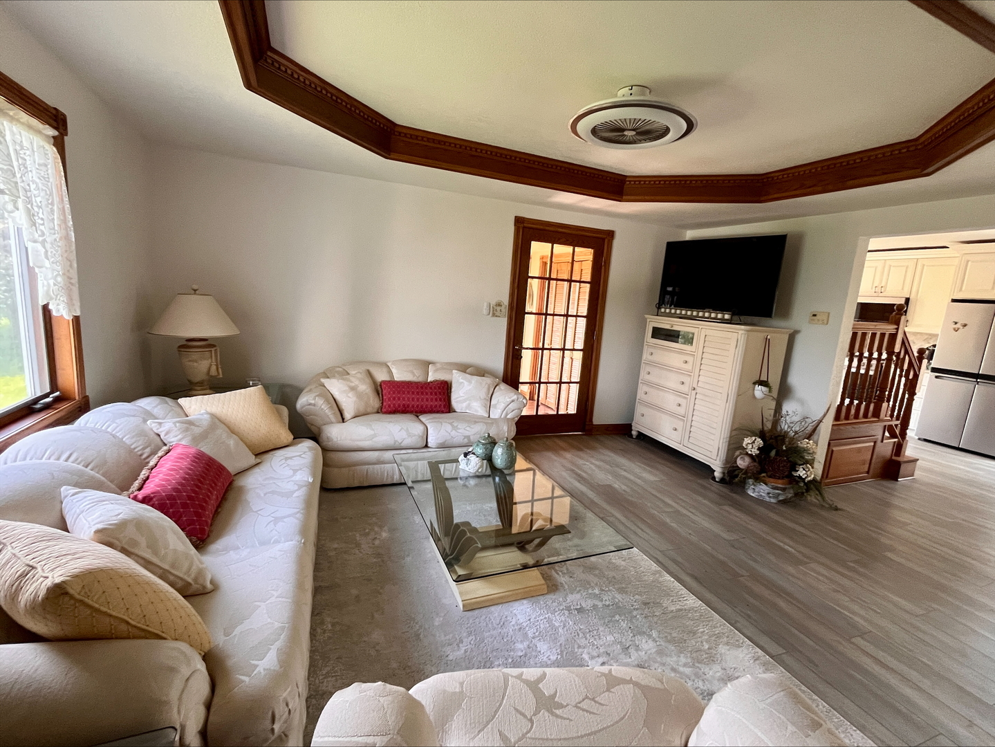 1116 East 2300 North Road Danforth, IL 60930 - Photo 24 of 32 a living room with furniture and a flat screen tv