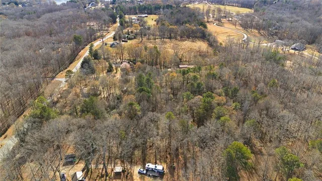 an aerial view of forest