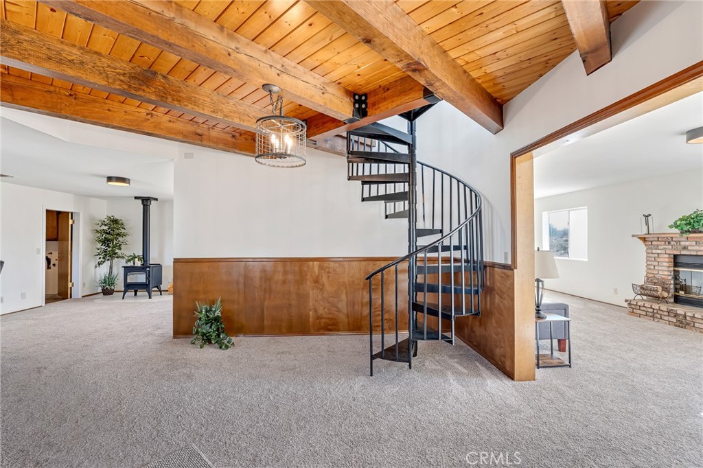 8325 Johnson Road Phelan, CA 92371 - Photo 5 of 53 Entry and spiral staqircase to Turret room