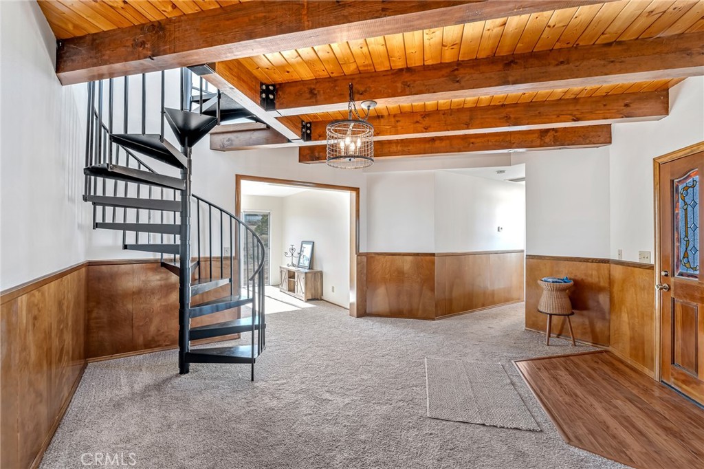 8325 Johnson Road Phelan, CA 92371 - Photo 6 of 53 Entry and spiral staqircase to Turret room