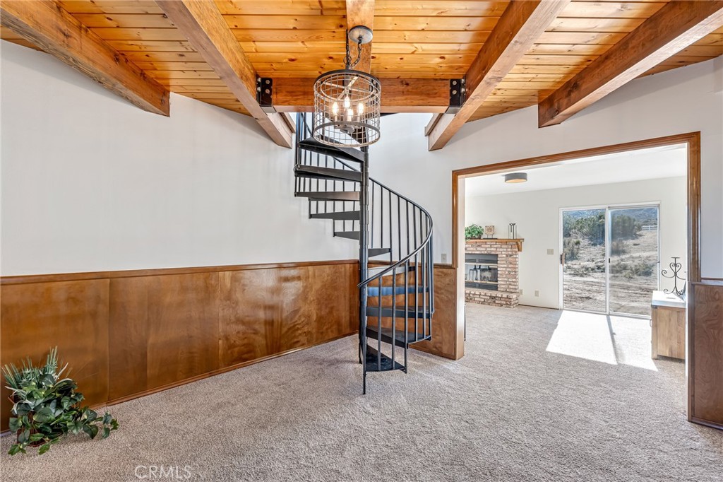 8325 Johnson Road Phelan, CA 92371 - Photo 7 of 53 Entry and spiral staqircase to Turret room
