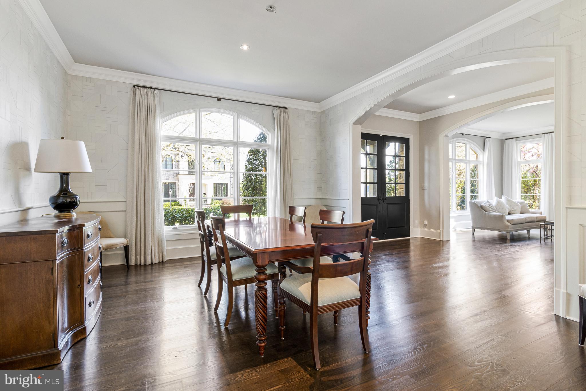 4502 32nd Road North Arlington, VA 22207 - Photo 21 of 57 a view of a dining room with furniture and wooden floor