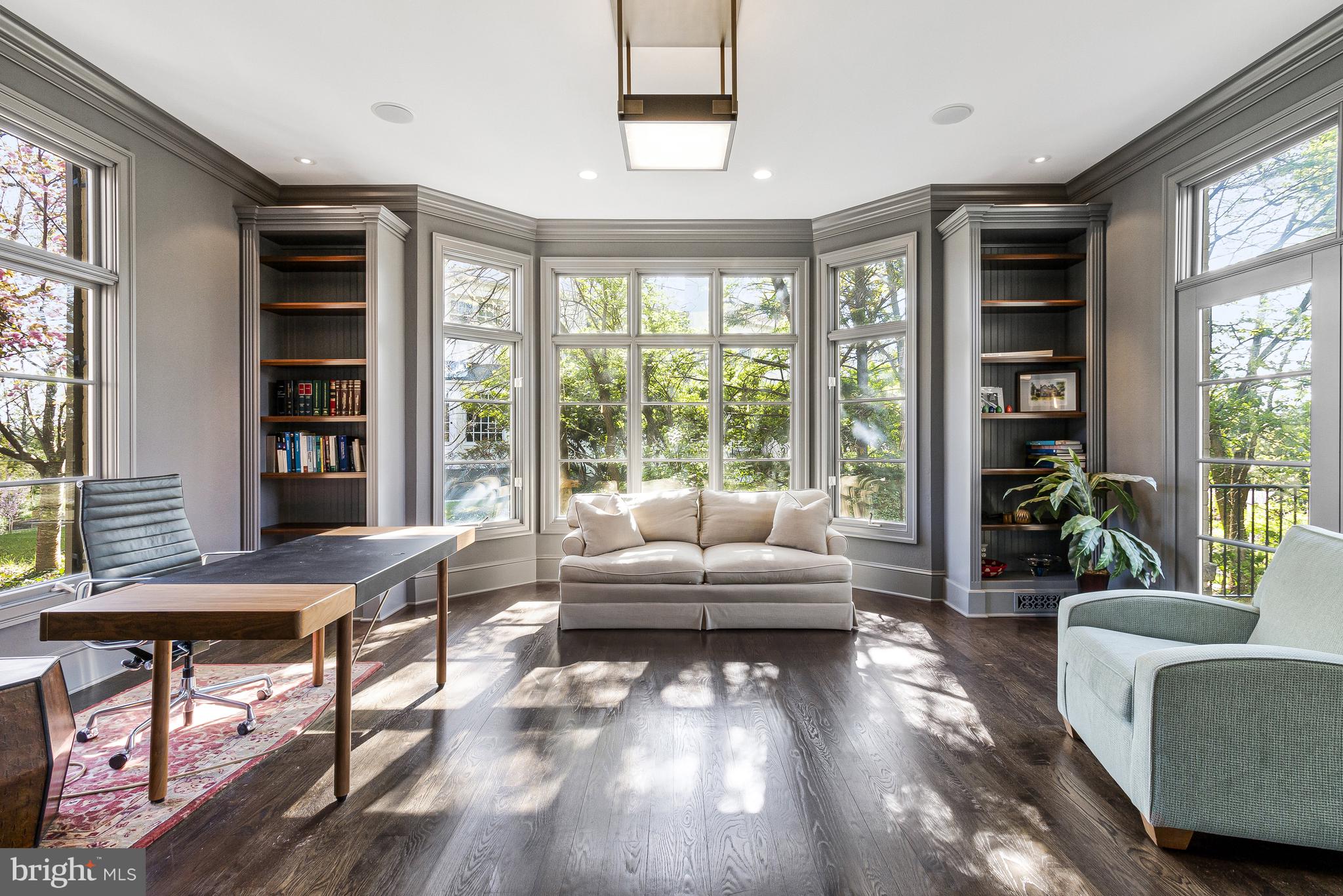 4502 32nd Road North Arlington, VA 22207 - Photo 26 of 57 a living room with furniture and large windows