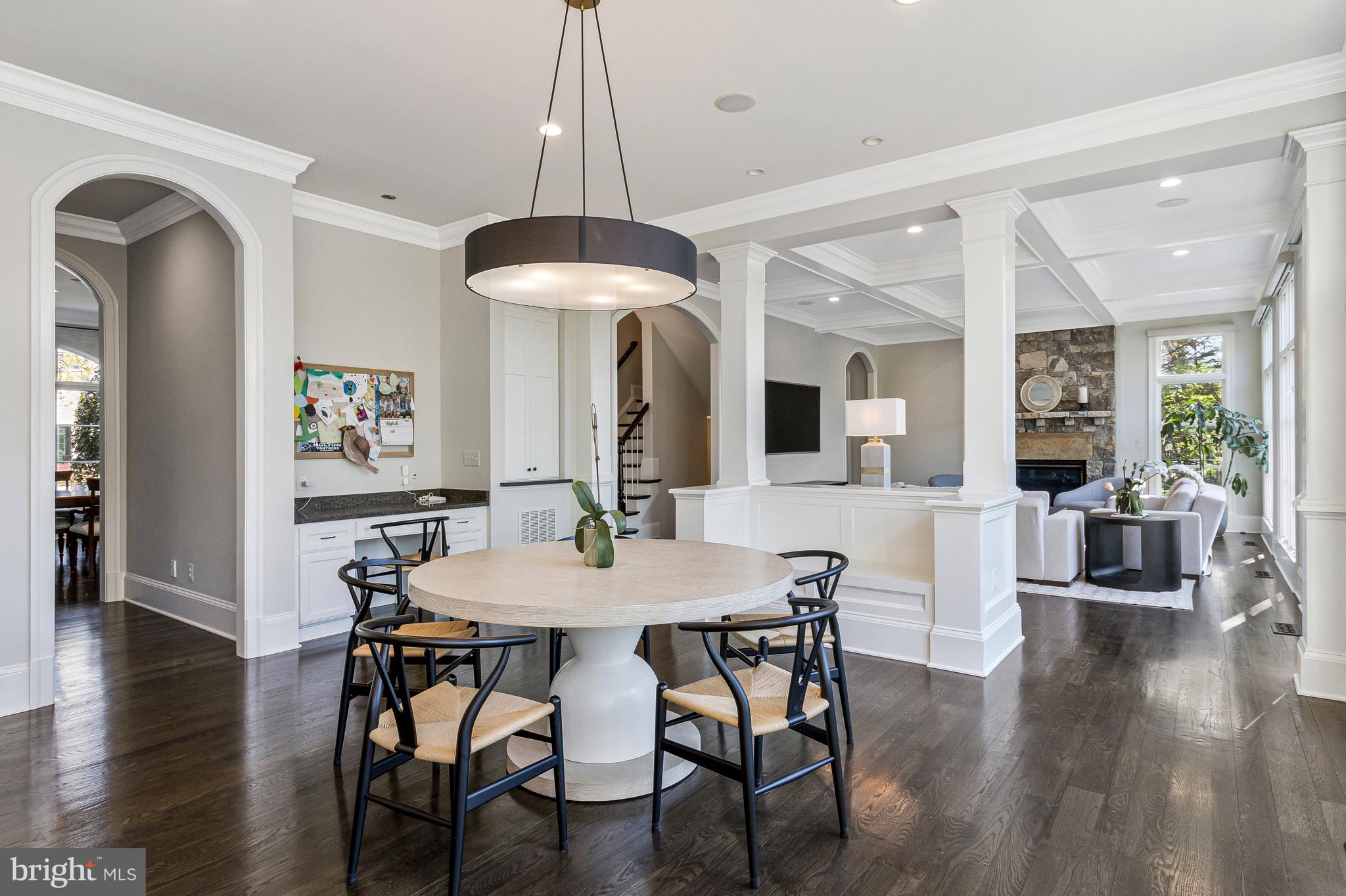 4502 32nd Road North Arlington, VA 22207 - Photo 40 of 57 a view of a dining room with furniture window and wooden floor