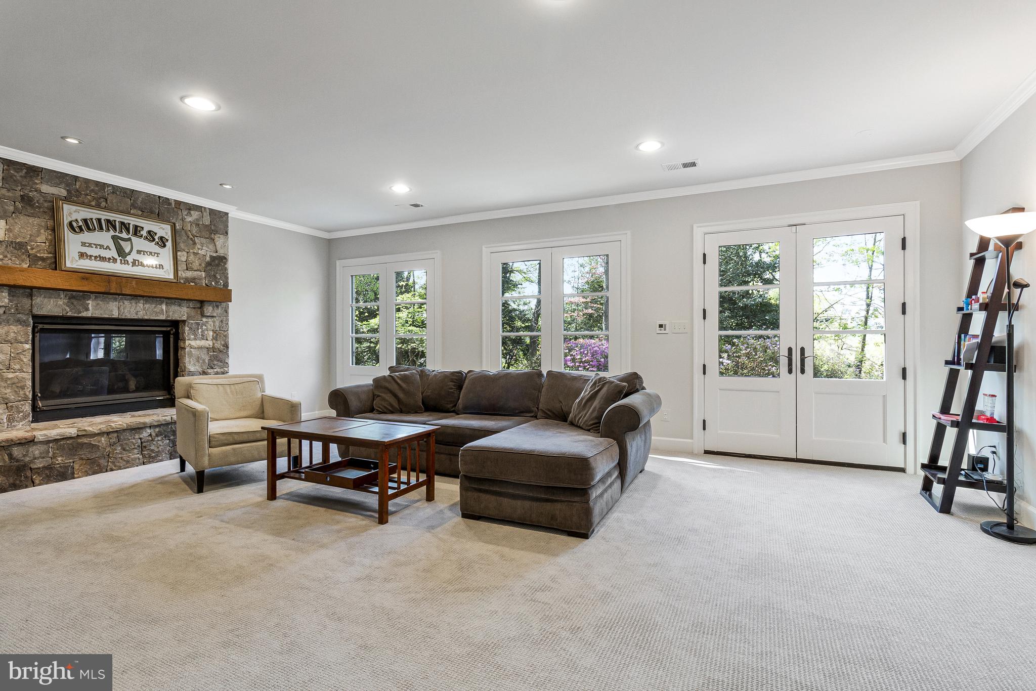 4502 32nd Road North Arlington, VA 22207 - Photo 49 of 57 a living room with furniture and a fireplace