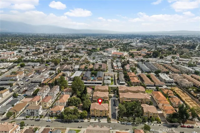 an aerial view of a city