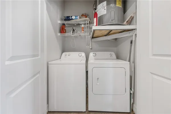 a balcony with furniture