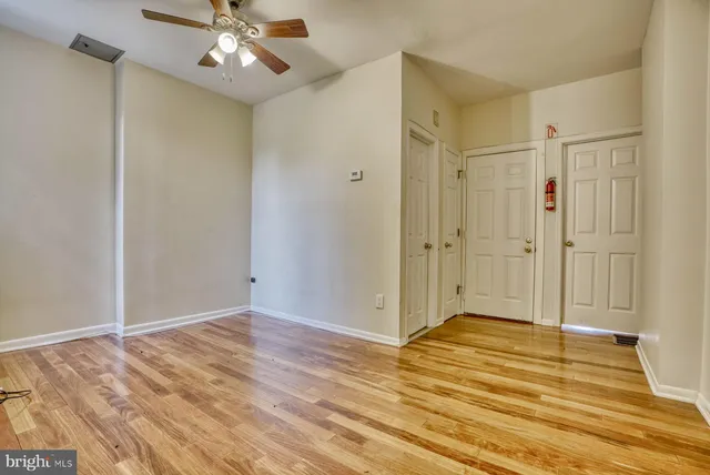 a view of an empty room