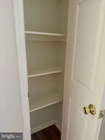 a close view of closet