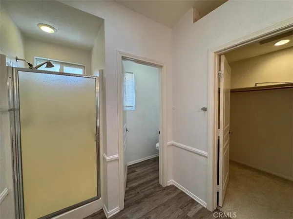a close view of closet