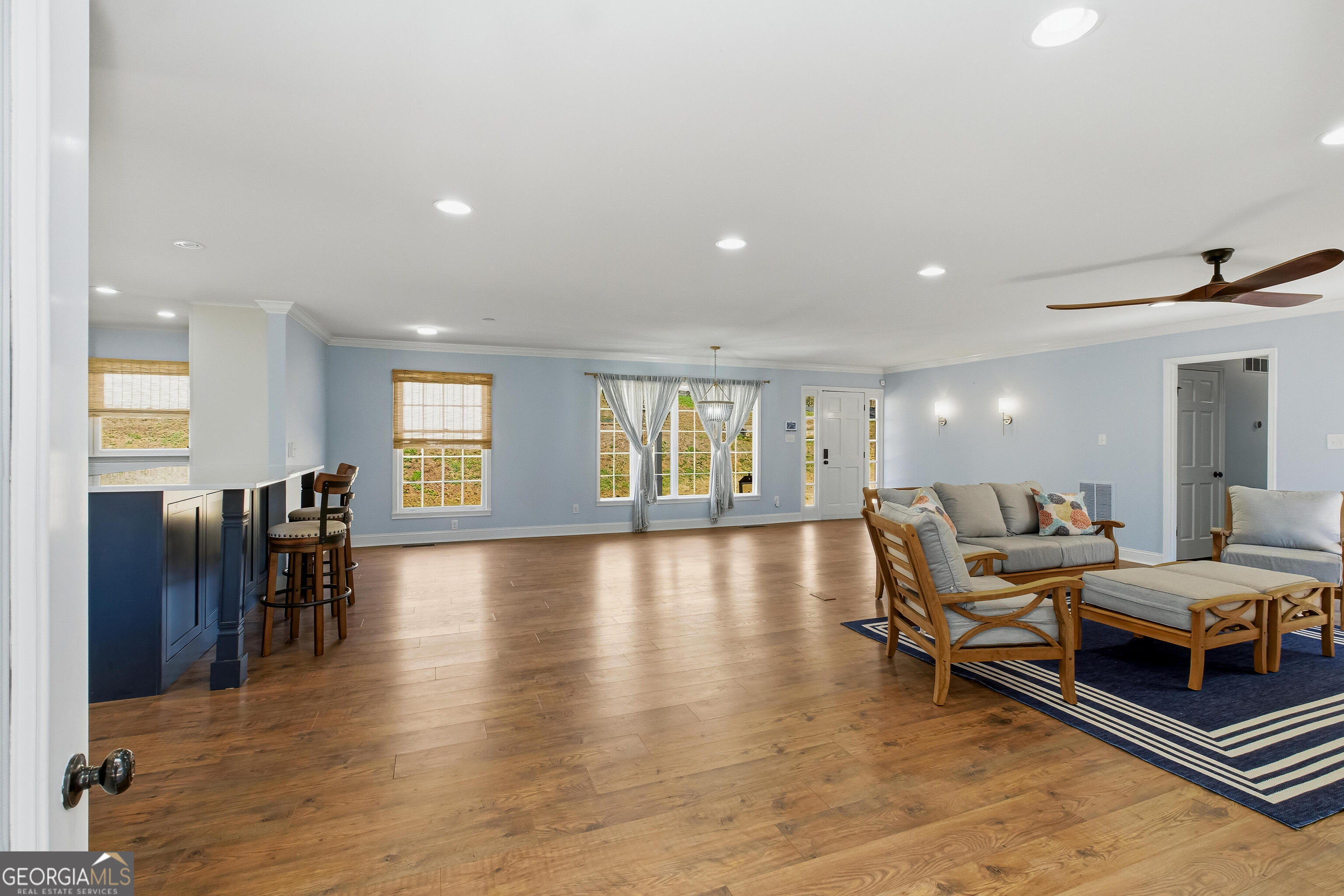 3302 Hickory Point Gainesville, GA 30506 - Photo 41 of 73 a living room with furniture and a wooden floor