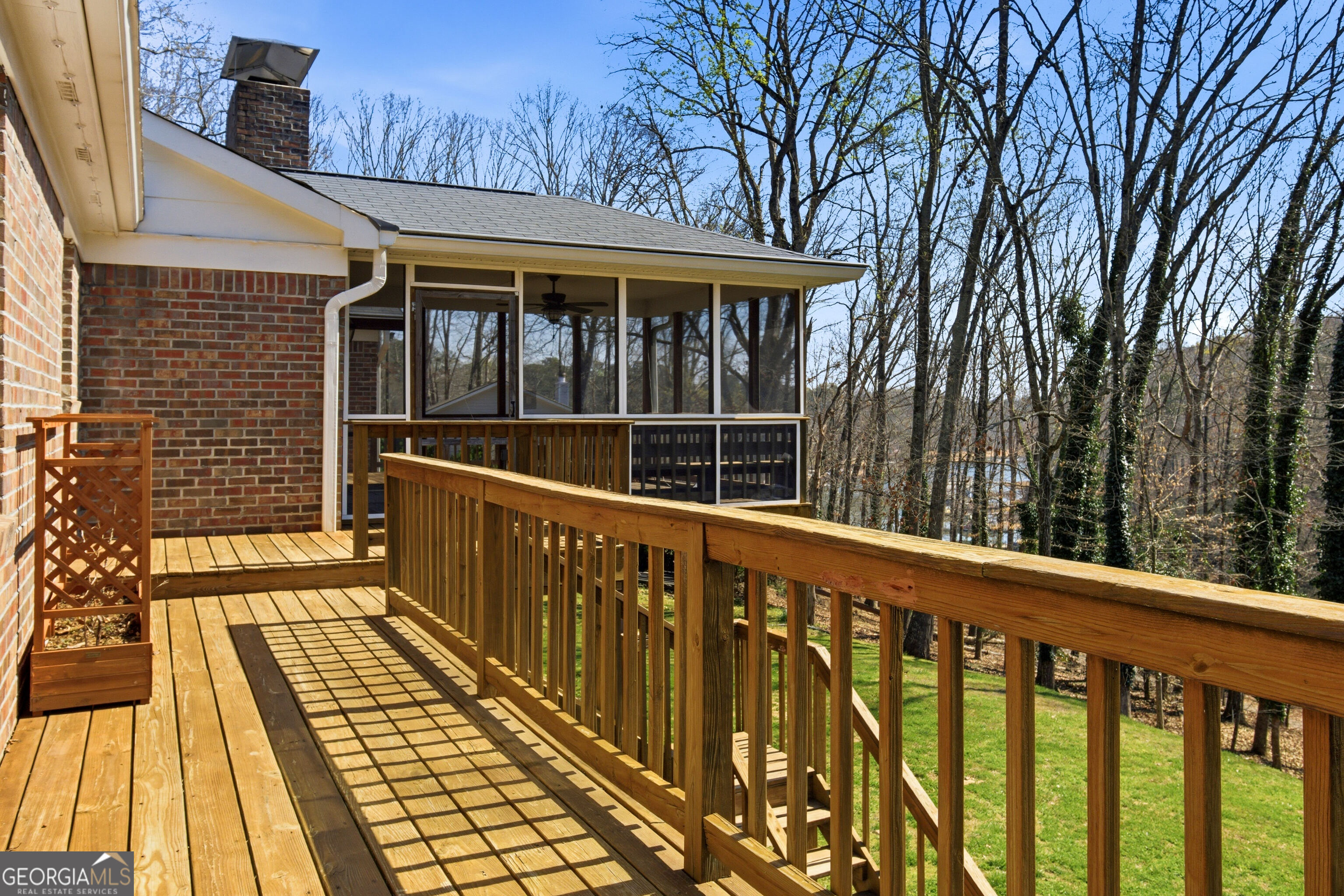 3302 Hickory Point Gainesville, GA 30506 - Photo 62 of 73 a view of a wooden house with a large window