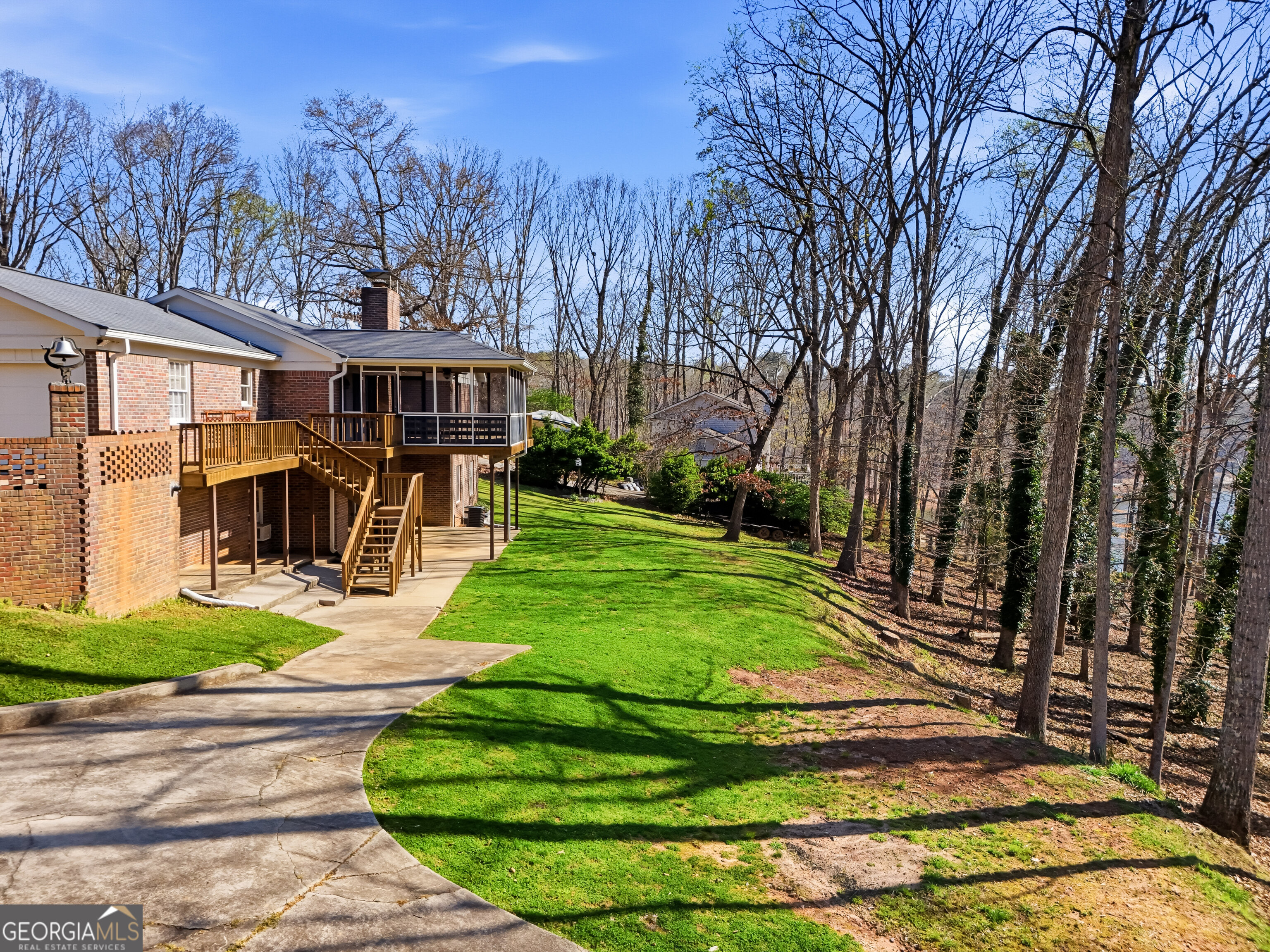 3302 Hickory Point Gainesville, GA 30506 - Photo 70 of 73 a front view of a house with yard and green space