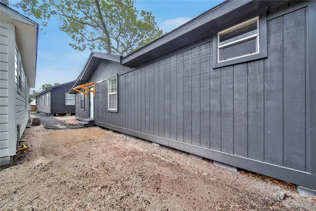 a backyard of a house