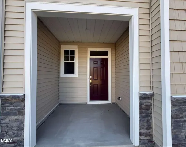 a view of front door of house